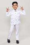Buy_Petite Pomme_White Cotton Printed Waistcoat Suit For Boys _at_Aza_Fashions