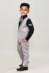 Petite Pomme_Black Cotton Boys 3-piece Waistcoat Suit_Online_at_Aza_Fashions