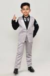 Buy_Petite Pomme_Black Cotton Boys 3-piece Waistcoat Suit_at_Aza_Fashions