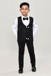 Petite Pomme_White Cotton Boys 3-piece Waistcoat Suit _Online_at_Aza_Fashions