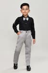 Shop_Petite Pomme_Black Cotton Boys 3-piece Waistcoat Suit_Online_at_Aza_Fashions