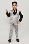 Buy_Petite Pomme_Black Cotton Boys 3-piece Waistcoat Suit_at_Aza_Fashions