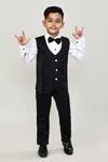 Petite Pomme_White Cotton Boys 3-piece Waistcoat Suit_at_Aza_Fashions