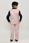Shop_Petite Pomme_Black Cotton Boys 3-piece Waistcoat Suit_at_Aza_Fashions