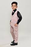 Petite Pomme_Black Cotton Boys 3-piece Waistcoat Suit_Online_at_Aza_Fashions