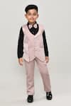 Buy_Petite Pomme_Black Cotton Boys 3-piece Waistcoat Suit_Online_at_Aza_Fashions