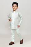 Buy_Arihant Rai Sinha_Green Polyester Embroidery Solid Waistcoat And Trouser Set With Blazer _at_Aza_Fashions