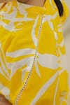 Buy_Samyukta Singhania_Yellow Cotton Pine Print Kurta Set _Online_at_Aza_Fashions