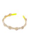 Nazaakat By Samara Singh_Gold Pearls Polki And Hair Band _Online_at_Aza_Fashions
