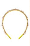 Buy_Nazaakat By Samara Singh_Gold Pearls Polki And Hair Band _Online_at_Aza_Fashions