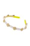 Shop Nazaakat By Samara Singh Gold Beads Kundan And Pearl Hair Band at Aza Fashions Shop_Nazaakat By Samara Singh_Gold Beads Kundan And Pearl Hair Band_at_Aza_Fashions