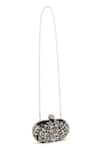 Shop_Samyukta Singhania_Black Hand-embroidered Clutch Bag _at_Aza_Fashions