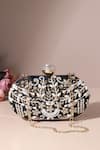Buy_Samyukta Singhania_Black Hand-embroidered Clutch Bag _at_Aza_Fashions