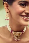 Shop_Samyukta Singhania_Ruby Designer Jewellery Set _Online_at_Aza_Fashions