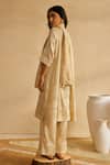 Shop_Moh India_Beige Palm Royale Co-ord Set _at_Aza_Fashions