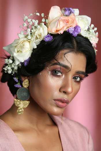 Buy_Zaza By Somya_Multi Color Contemporary Gold Plated Danglers _at_Aza_Fashions