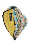 Buy_Nazaakat By Samara Singh_Black Beads, Embroidery Hand Colorful Hairband 