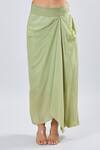 Prisho_Green Dori Embroidered Cape Set _at_Aza_Fashions