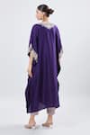 Shop_Prisho_Purple Lampi Embroidered Kaftan And Pant Set _at_Aza_Fashions