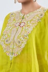 Shop_Prisho_Embroidered Green Cape And Draped Skirt Set _Online_at_Aza_Fashions