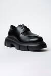 Buy_Kavith_Black Chunky Sole Laced Derby Shoes _at_Aza_Fashions