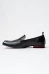 Kavith_Black Square Toe Evening Loafer _Online_at_Aza_Fashions
