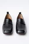 Shop_Kavith_Black Square Toe Evening Loafer _at_Aza_Fashions