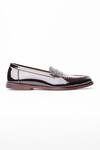 Buy_Kavith_Maroon Classic Penny Loafers _Online_at_Aza_Fashions