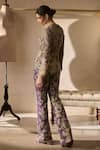 Shop_Bhumika Sharma_Purple Embroidered Plum Jacket And Pants Set _at_Aza_Fashions