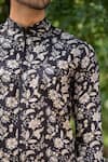Buy_Arihant Rai Sinha_Black Cotton Blossom Print Shirt 