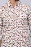 Shop_Arihant Rai Sinha_White Cotton Floral Vine Print Shirt _Online_at_Aza_Fashions