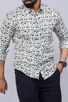 Shop_Arihant Rai Sinha_White Cotton Floral Vine Print Casual Shirt _Online_at_Aza_Fashions