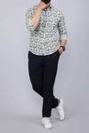 Arihant Rai Sinha_White Cotton Floral Vine Print Casual Shirt _at_Aza_Fashions