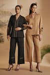 Buy_ORIGANI_Brown Embroidered Shirt _Online_at_Aza_Fashions