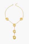 Shop_Joules By Radhika_Gold Plated Solene Pendant Necklace _at_Aza_Fashions