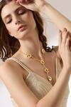 Buy_Joules By Radhika_Gold Plated Solene Pendant Necklace _Online_at_Aza_Fashions