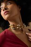 Buy_Joules By Radhika_Gold Plated Mireya Choker With Baroque Pearls _Online_at_Aza_Fashions