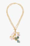 Shop_Joules By Radhika_Multi Color Multicolor Quartz Stone Pendant Necklace _at_Aza_Fashions