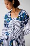 Buy_Cotton and Clay_White Floral Print Jacket And Trouser Set 