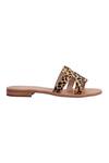 Nine By Janine_Multi Color Cheetah Print Slide Sandals _Online_at_Aza_Fashions