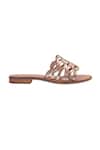 Nine By Janine_Tan Suede Slide Flats _Online_at_Aza_Fashions