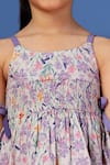 Buy_Samyukta Singhania_White Floral Printed Top And Pant Set For Girls _Online_at_Aza_Fashions