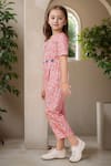 Buy_Petite Pomme_Pink Cotton Embroidery Floral Long Jumpsuit With Detailing _Online_at_Aza_Fashions