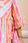 Buy_Samyukta Singhania_Multi Color Cotton Striped Designer Dress_Online_at_Aza_Fashions