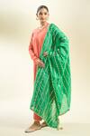 Buy_Samyukta Singhania_Green Silk Blend Dupatta_Online_at_Aza_Fashions