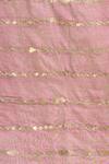 Shop_Samyukta Singhania_Wine Silk Blend Dupatta With Gold Stripes_Online_at_Aza_Fashions