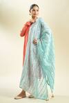 Buy_Samyukta Singhania_Sky Blue Silk Blend Dupatta_Online_at_Aza_Fashions
