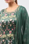 Buy_Samyukta Singhania_Green Floral Print Anarkali Kurta Set 