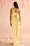Seema Thukral_Yellow Embellished Blouse And Pre-draped Saree _Online_at_Aza_Fashions