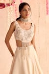 Shop_Seema Thukral_Ivory Embellished Blouse And Lehenga Set _at_Aza_Fashions